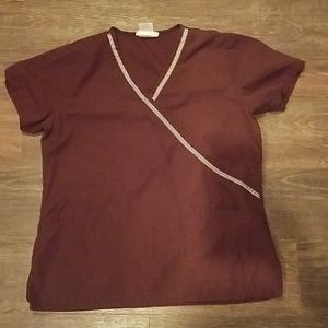 SB Scrubs brown scrub top size xs